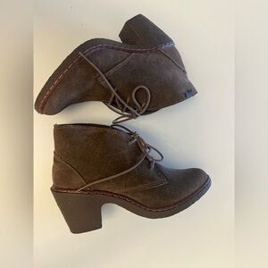 Camper Brown Suede Lace-Up Ankle Boots | Heel | Size 37 EU / 7 US